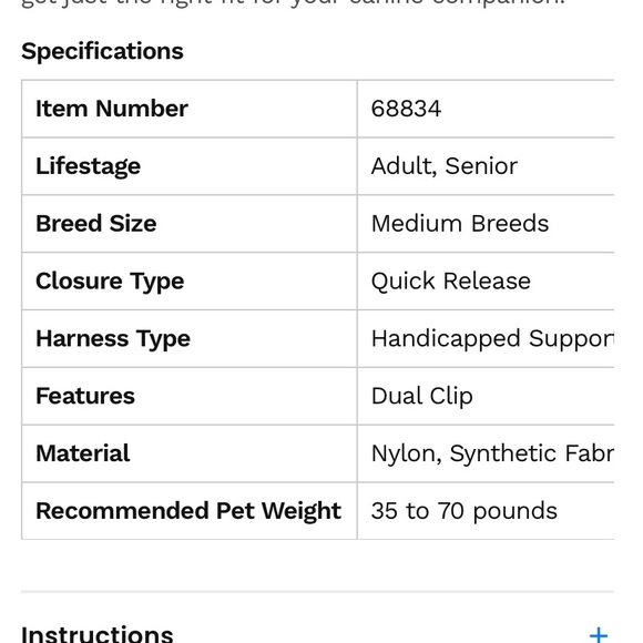 💕NWT Rear Harness - Picture 9 of 9